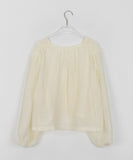 Lenka Tencel See-through Ribbon Cardigan