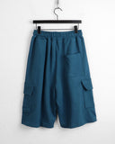 Dinple Oversized Fit Pile Bermuda Cargo Pants