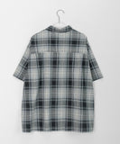 [unisex] Kidou Check Short Sleeve Over Shirt