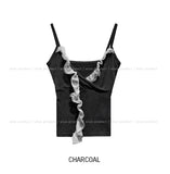 Liv Unbalance Lace Wrap Crop Sleeveless