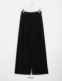 Wippen corduroy banding wide pants