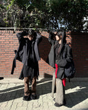 GREEK HIGH NECK TRENCH COAT