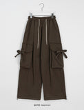 [unisex] Gokori Banding String Brushed Strap Cargo Pants