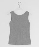 Ichi Deep V-Neck Lace Ribbed Wrap Sleeveless