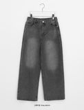Kelponi Washed Denim Wide Pants