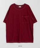 [unisex] Gyuk Stitch Over Short Sleeve Tee