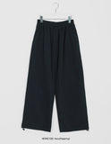 [BAONHAUS] Gokobu Color Cotton Banding Wide Pants