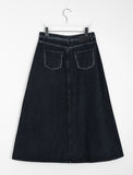 Nennuki Pocket Denim Long Skirt