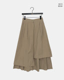 Erin Layered Flare Long Skirt