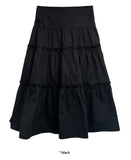 LACE SHIRRING FLARE SK