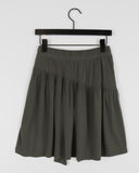Moal Knot Tie Flare Midi Skirt