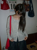 Vianne Stripe Sleeveless Cardigan Set