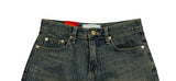 Eoseun Denim Wash Mini Skirt