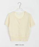Mimina summer crop short sleeve cardigan