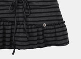 Bein Striped Short Skirt