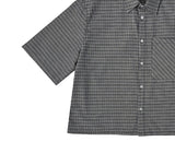 Fury Seersucker Crop Short Sleeve Shirt