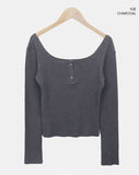 Aest U-neck Burton Ribbed T-shirt
