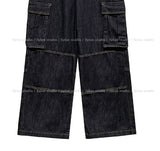 Abe Raw Stitch Cargo Denim Pants
