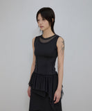 Layered Lace Frill Sleeveless