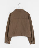 Menati Cotton Crop Trucker Jacket