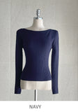 Kemi Boatneck Ribbed Knit