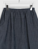 [BAONHAUS] Teensy Ribbon Balloon Denim Long Skirt