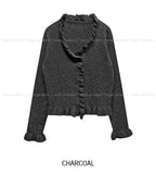 Vien Frill Knit Cardigan