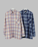 pastel overcheck shirt