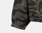 Jack Camo Two-Way String Hood Bomber Jacket