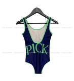 Pick Colorful Back Slit Monokini
