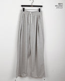 Shuve Pintuck Two-Way Pile Long Wide Jogger Pants