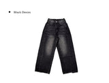 Ito Double Pocket Cutout Washing Wide Denim Pants