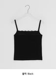 Calpi Lace Ribbed Sleeveless
