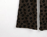 Loner Vintage Floral Bootcut Knit Pants