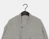 [Quilted lining] Polva brush mohair zipper blouson jumper