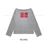 22 Star Print Boat Neck Long Sleeve