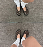 HEART STUD MESH FLAT