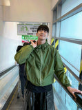 Bold cap windbreaker