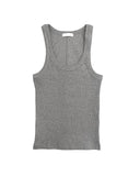 Rimb Minimal Ribbed Sleeveless Top