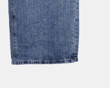 Boa Stud Eyelet Pocket Wide Fit Washed Denim Long Pants