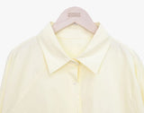 Hakyu Back Button Loose Fit Cotton Shirt
