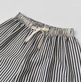 Stripe Banding Wide Pants