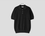 Ice Silk Incision Collar Knit