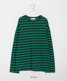[unisex] Nazuna Summer Linen Stripe Over Knit