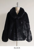 Kesura Shawl Collar Eco-Fur Mink Jacket