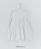 Raneehi Shirring Ribbon Long Sleeve Tee