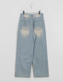 Pater summer washing wide denim pants