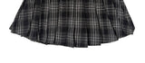 Butts Vintage Button Check Mini Pleated Skirt