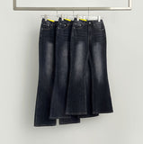 Washing Lycra Banding Span Bootcut Denim Pants