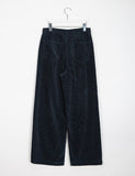 Vominde corduroy color wide pants